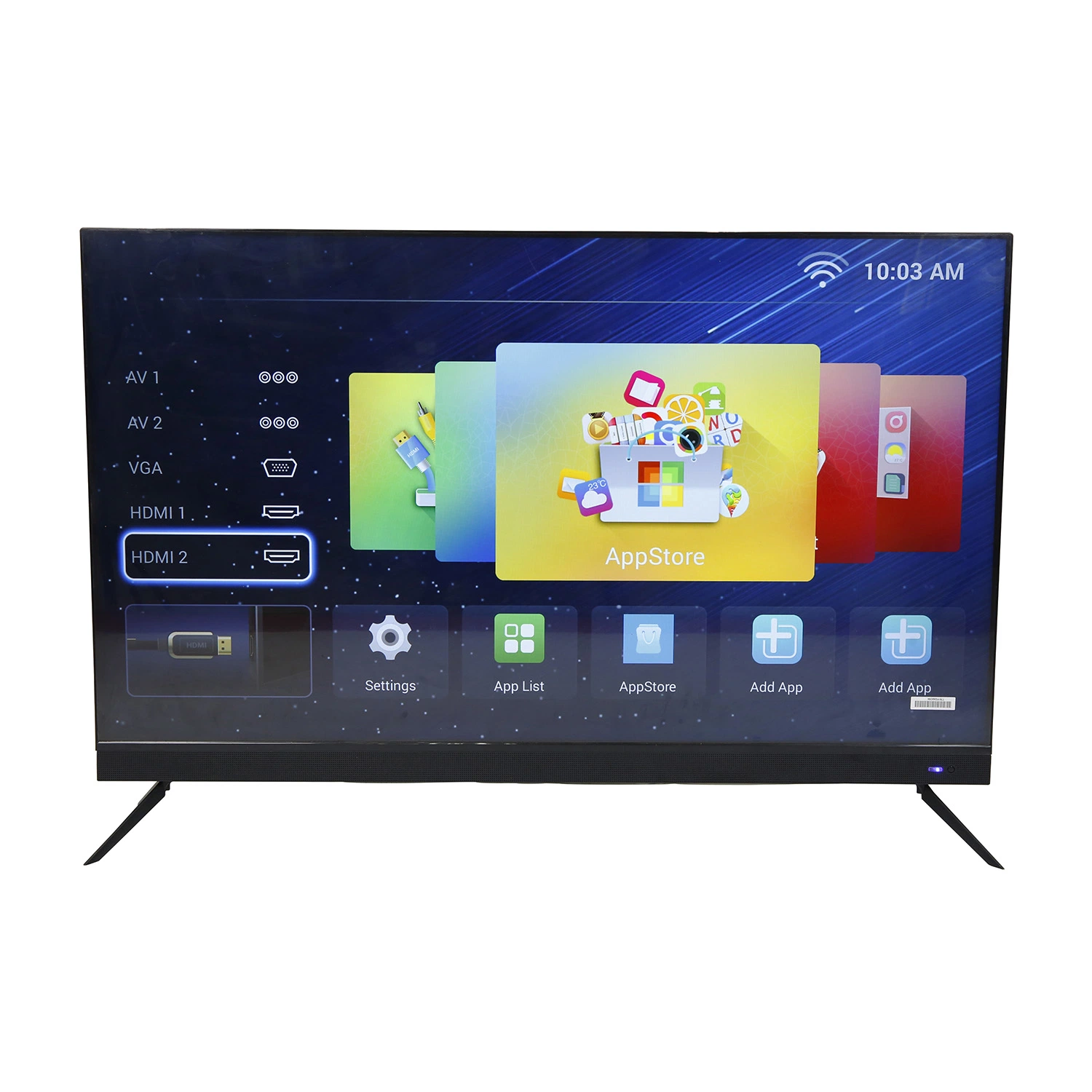 Home TV 65" HD/2K/4K UHD Frameless Conception LED LCD TV avec système numérique Smart TV incurvée Android 9.0