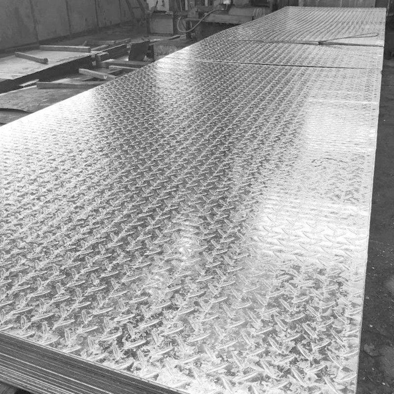 A36 Ss400 S235jr S355jr Low Carbon Steel Alloy/Unalloy Ms Checkered Sheet Chequered Steel Plate with Galvanized