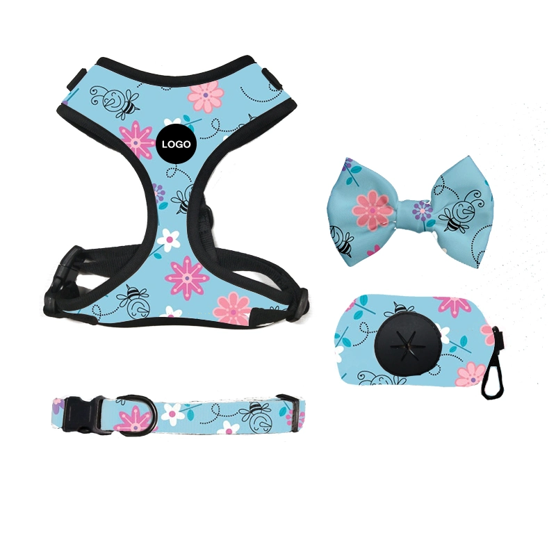 Customizable New Halloween Custom Adjustable Dog Harness with Collar