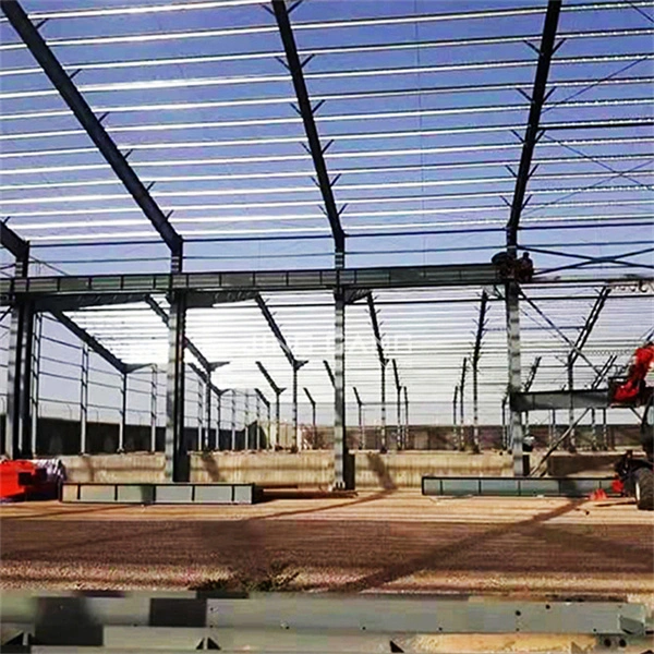 Galpão de secção H Q235 Q355 construção em metal de armazenamento de estruturas de aço galvanizado Para a Oficina de Armazém