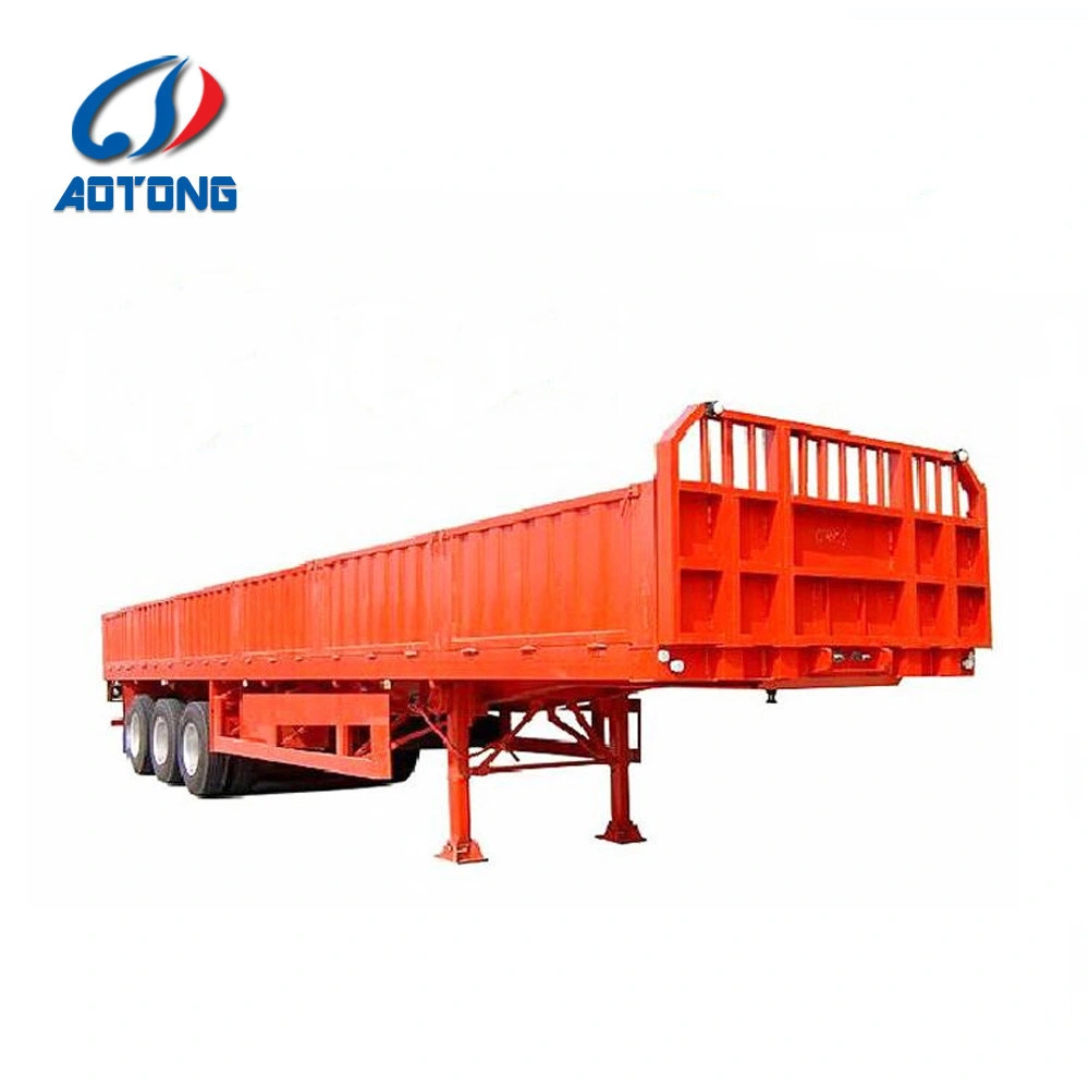 2/3-Axle Side Wall Semi Trailer Used for Bulk Cargo Transport