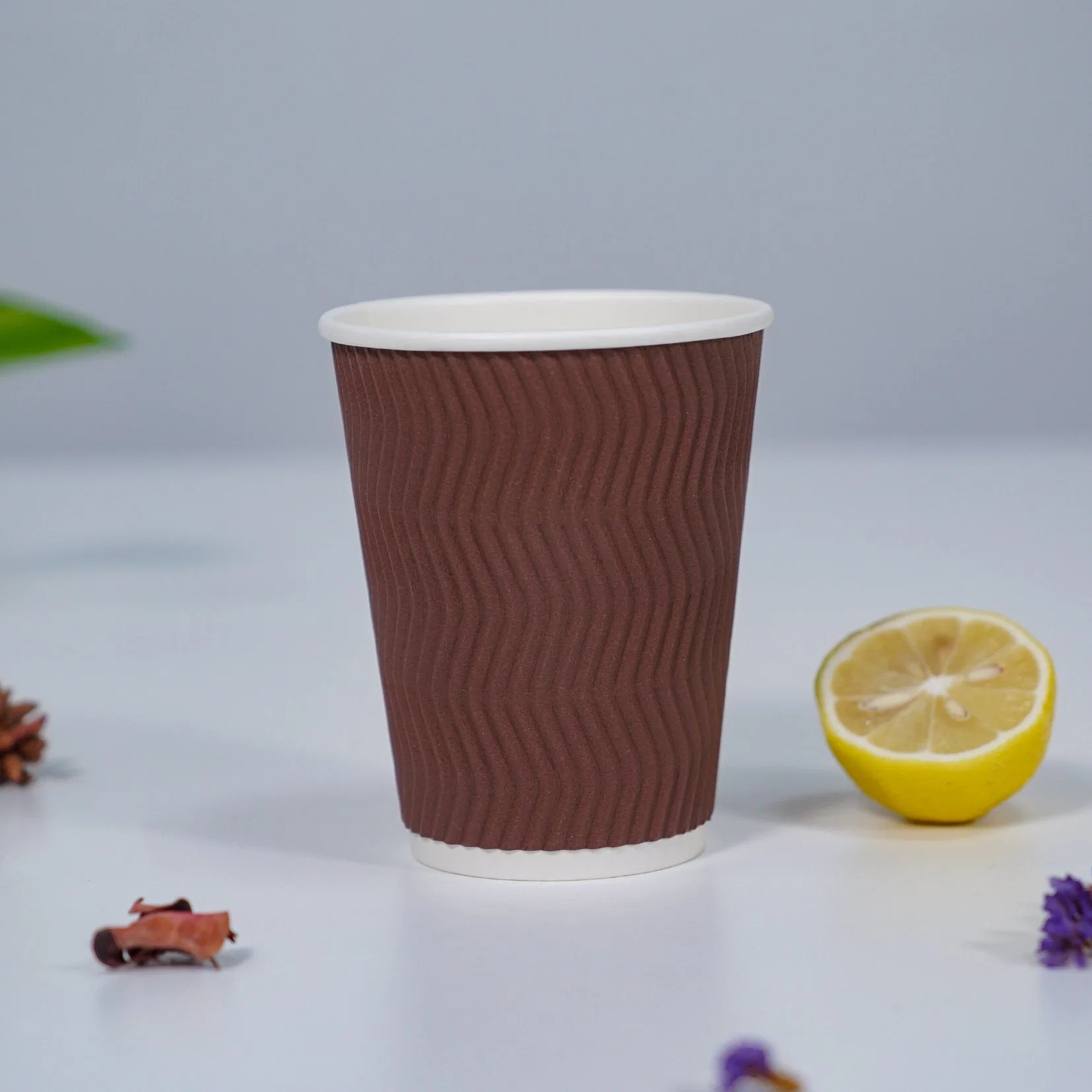 Disposable Recycle Custom 6oz 8oz 10oz 14 Oz 16oz Single/Double Ripple Wall Coffee Paper Cup