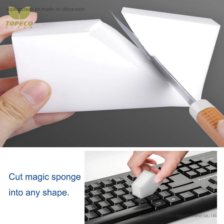 Topeco Convenient Cleaning Magic Sponge Nano Melamine Cleaner Eraser Customized Package