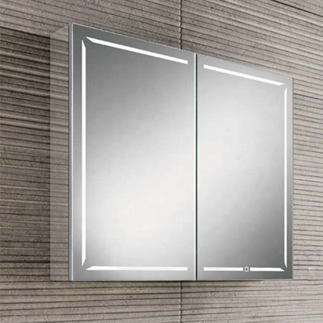 Well Designed Waterproof LED Illuminated Bathroom Setting Lighted Medicine Mirror Cabinet