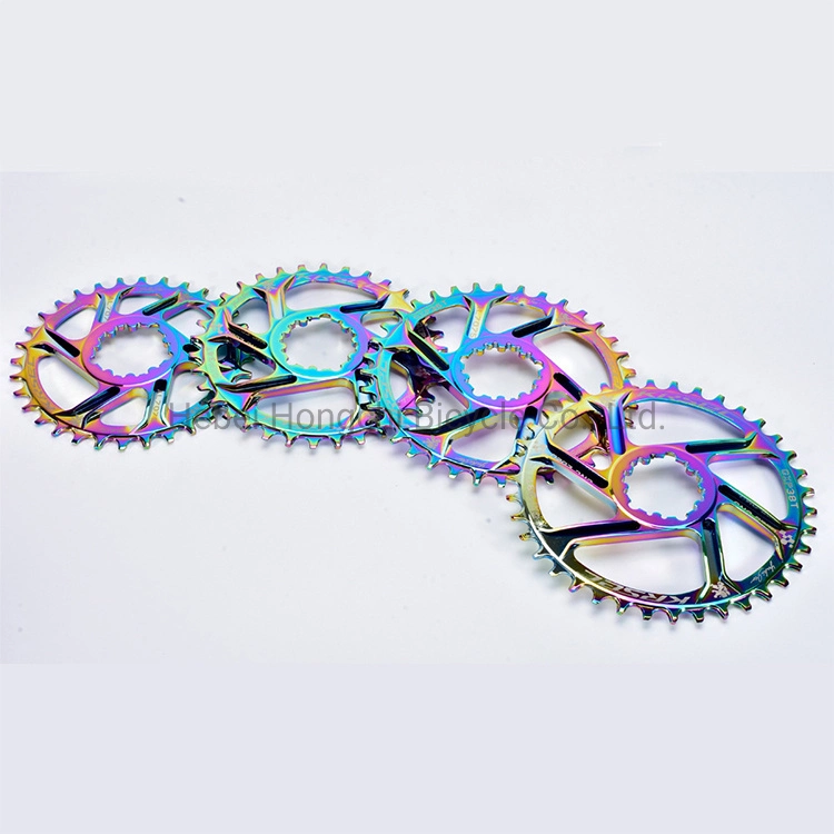 32t / 34t / 36t / 38t MTB Bike Crank Rainbow Chainwheel