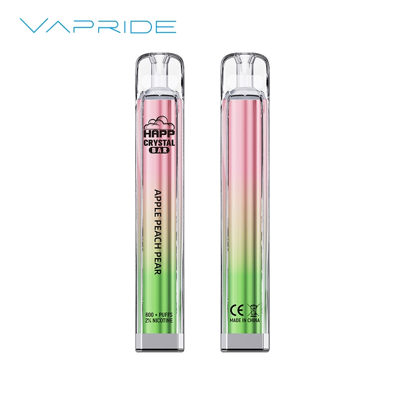 Vapride Crystal Bar 600 Puffs 20mg Nicotine Vape Pen Disposable/Chargeables