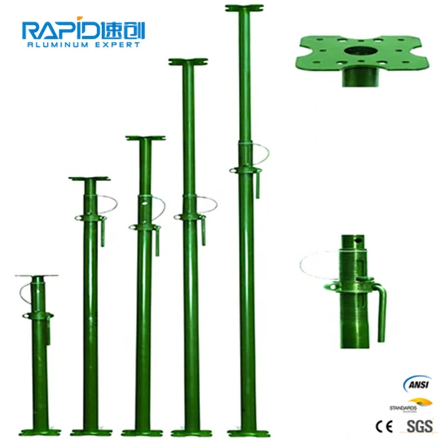 Регулируемый телескопический испанский Acrow оцинкованный порошковое покрытие стальной опорный