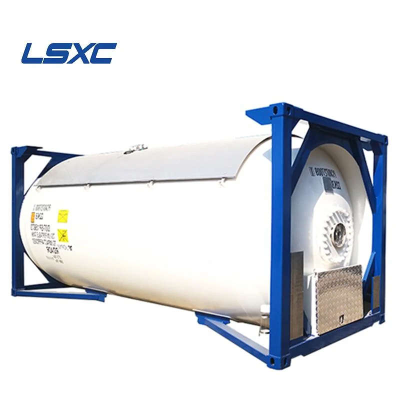 Un Standard Volume of Pressure Vessel T50 Liquefied Gas 20FT ISO Tank Container for LPG