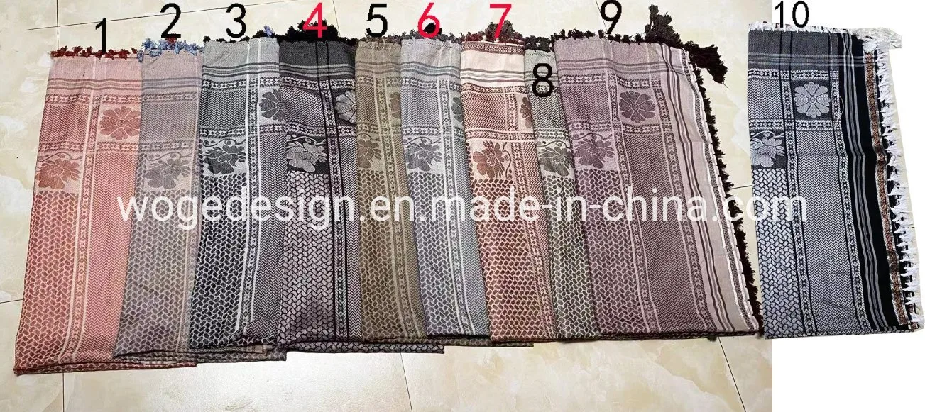 Fashion Classic Factory Wholesale/Supplier Muslim Men Headscarf Tr Cotton Fabric Shemagh