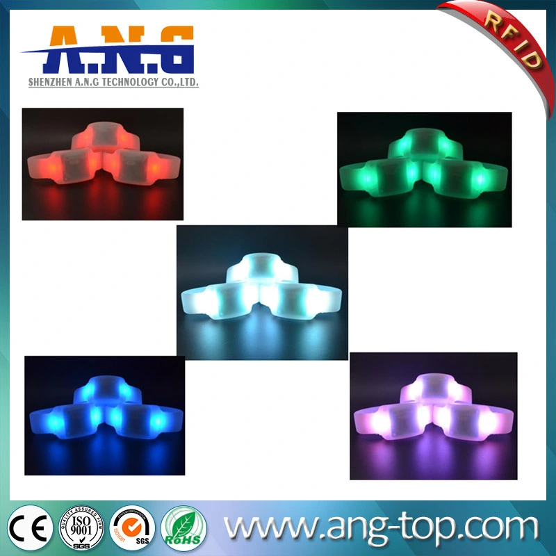 New Product Remote Controlled Flashing LED Bracelet Silicone Wristband Concert