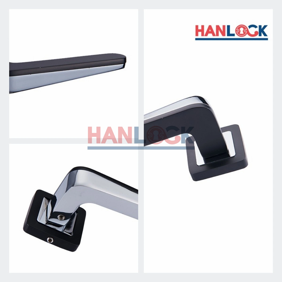 Stylish Modern Residential Designed Aluminium Alloy Solid Casting Door Lever