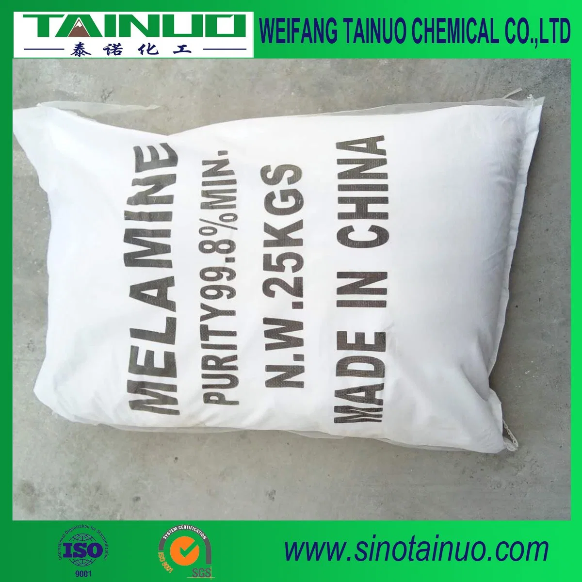 Raw Material Powder Melamine in Chemical