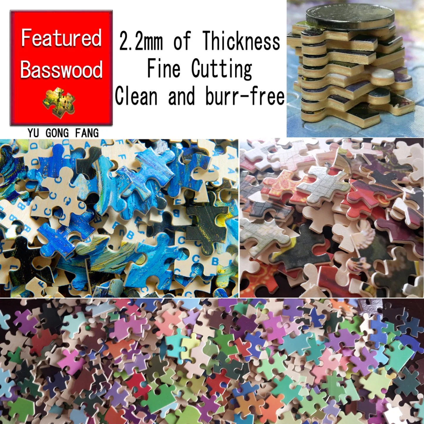 Wholesale/Supplier Wooden 500-Piece Jigsaw Puzzle with Custom Patterns and Sizes and Number of Pieces for Adults to Reduce Stress and Creative Gifts for Children Toys