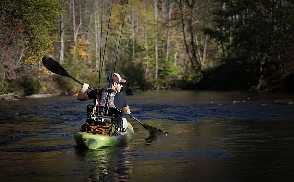 8,7FT Touring solo Kayak Sit On Top Paddle de pesca Canoa plástica