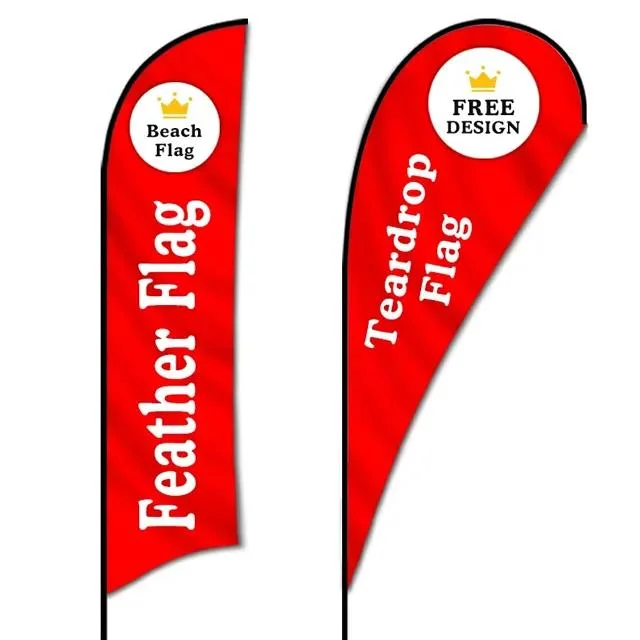 Promotion Pole Flying Advertising Swooper Flutter Banner Wholesale/Supplier Beach Feather Flag