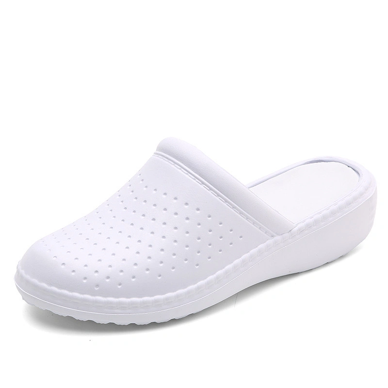 White Surgical Medical Sandals Anti Skidding Nurse Shoes