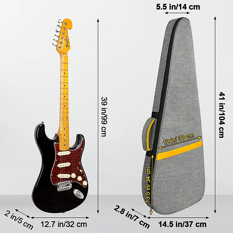 Diseño único con estilo Jass Bass guitarra eléctrica de la bolsa con bandolera ajustable