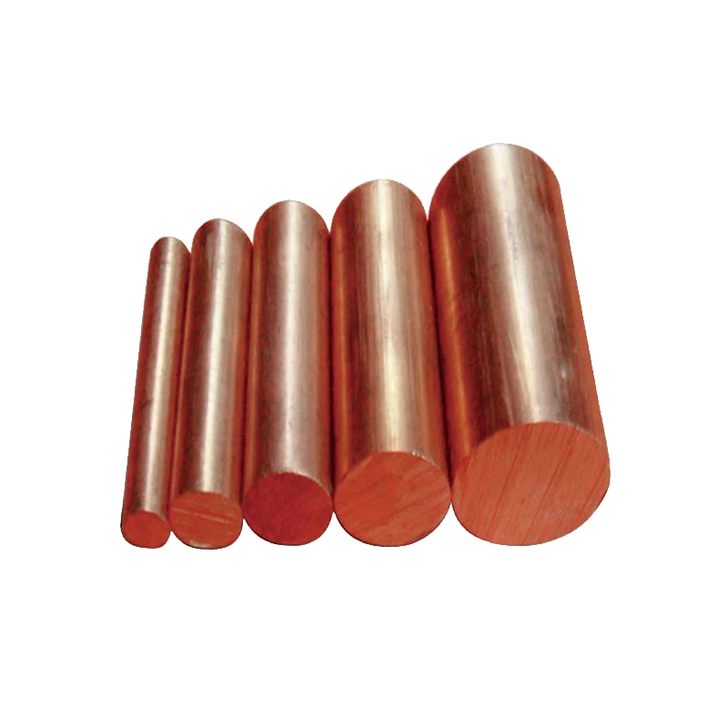 Customized Copper Round Square Strips Bar 99.99% Pure Red Copper Flat C10100 C12200 C18980 C15715 Rod 5 8mm Cucrzr Grade 2 C18150 Zirconium Busbar Edge Closing