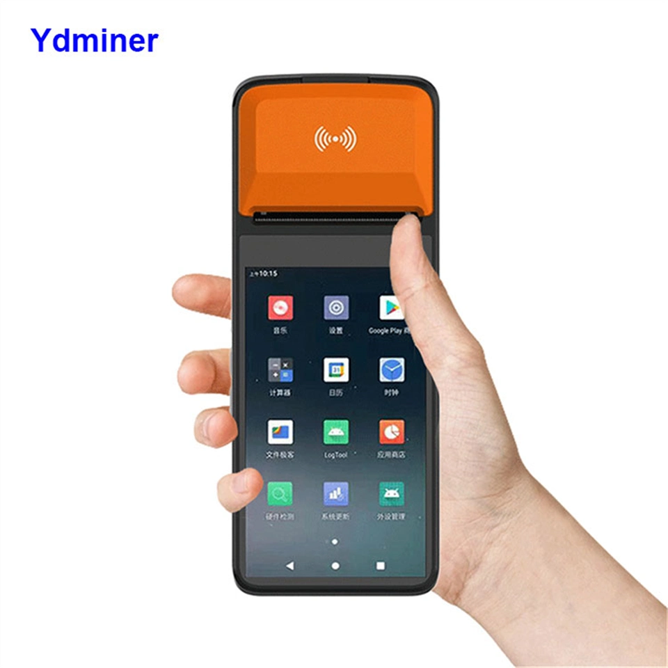 POS Machine Handheld Android Label Printer Portable Thermal Receipt Software Cash Register POS System