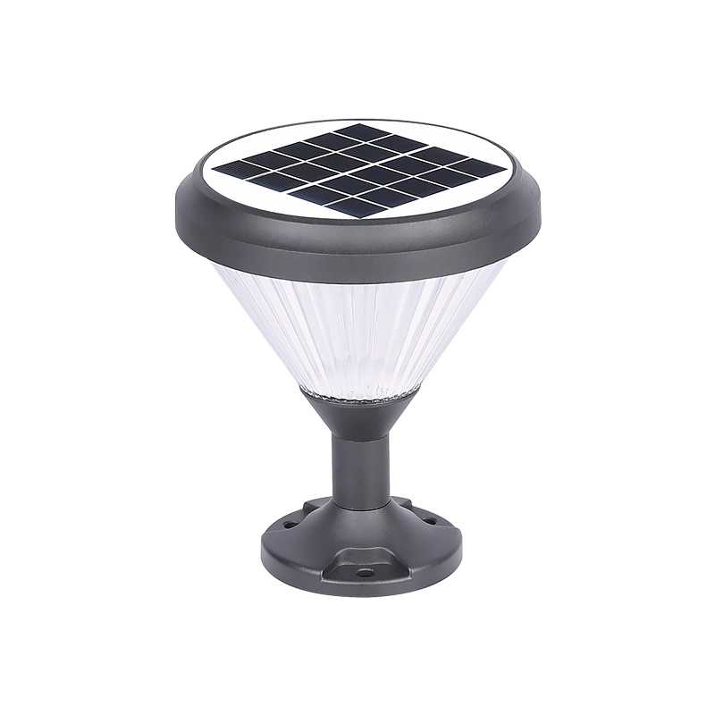 Outdoor Gate Solar Pillar Light 5W Solar Powered Garden Lights