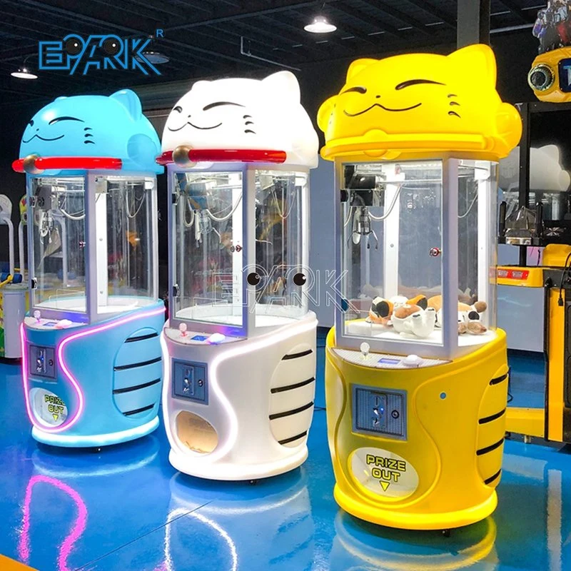 EPARK Cute Cat Kids Toy Vending Machine Coin Operated Claw Crane Game Claw Machine