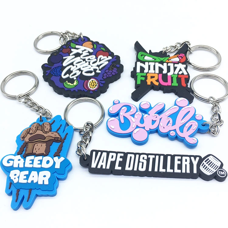 Manufacturer Customized Hot Style Soft PVC Rubber Keychain with Logo