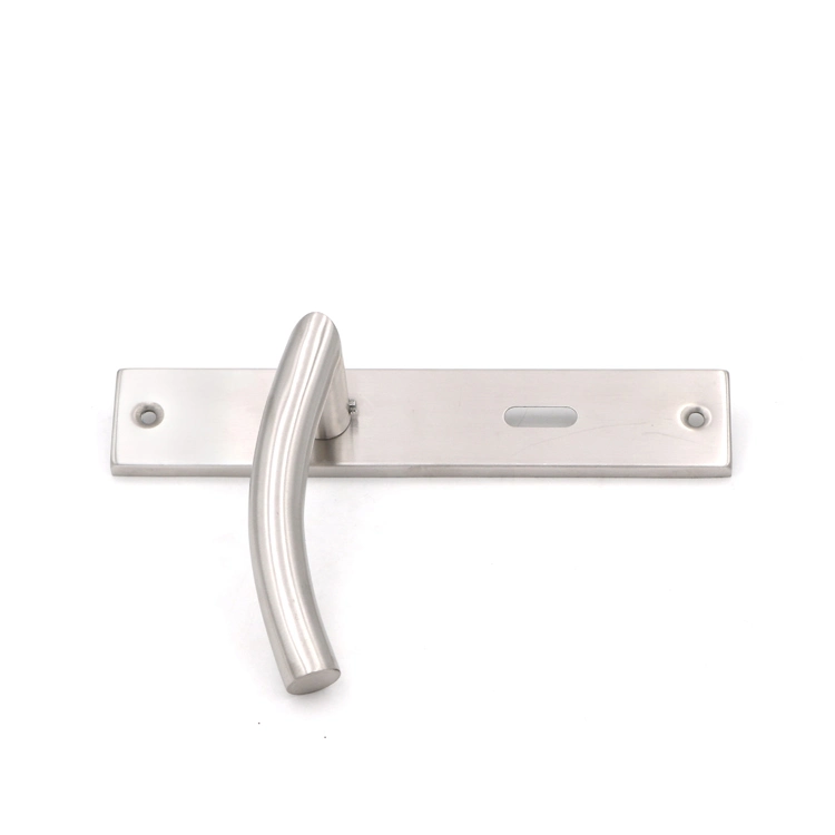 Stainless Steel Hollow Tube Lever Door Handle for Wooden Door