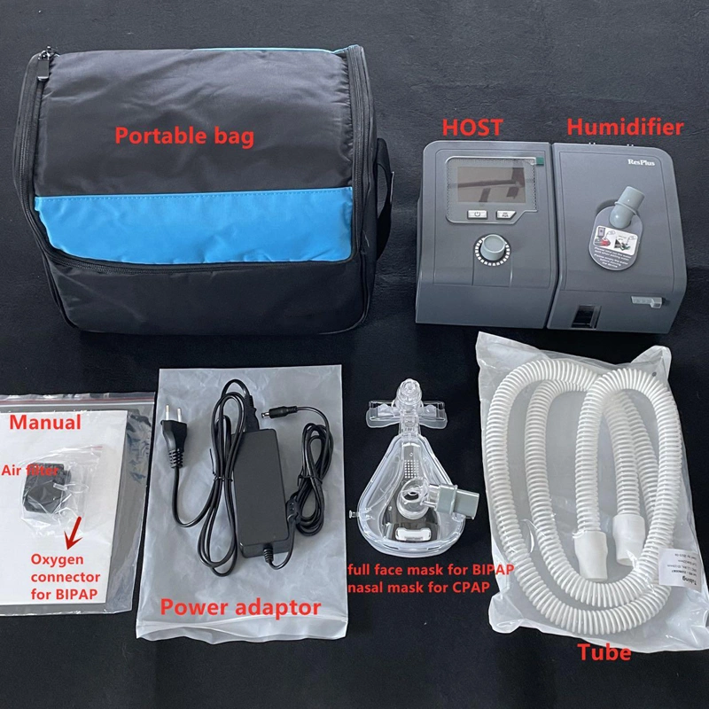 Medizinische Reise Fullface Masken Schlauch Abdeckung Schlauch Nasal Kissen Maske Billigster CPAP Ventilator