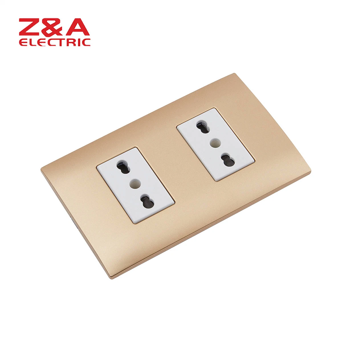 Ah2207. Mchp Ah Series Matte Champagne Z&a Za Electric Wall Socket