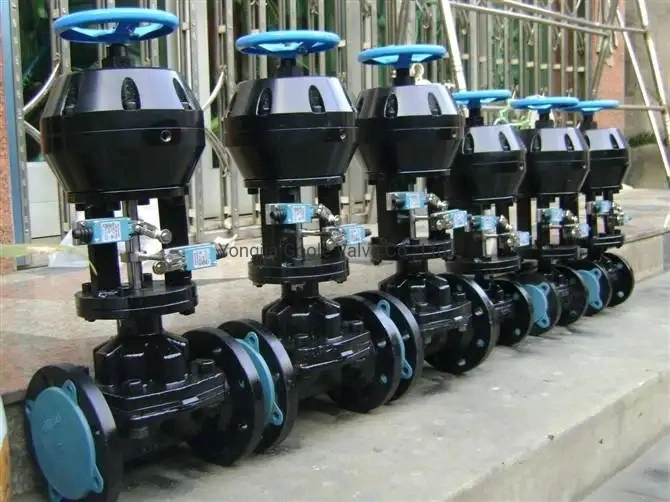 ANSI Standard Weir Pattern Rubber Lined Diaphragm Valve