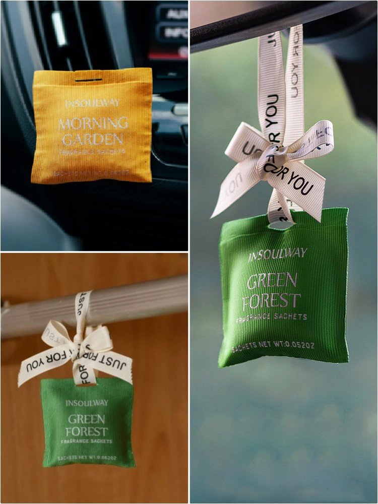 Custom Logo Woven Pouch Multi-Scene Car-Mounted Closet Lasting Fragrance Aromatherapy Scent Sachet Aroma Bag Scented