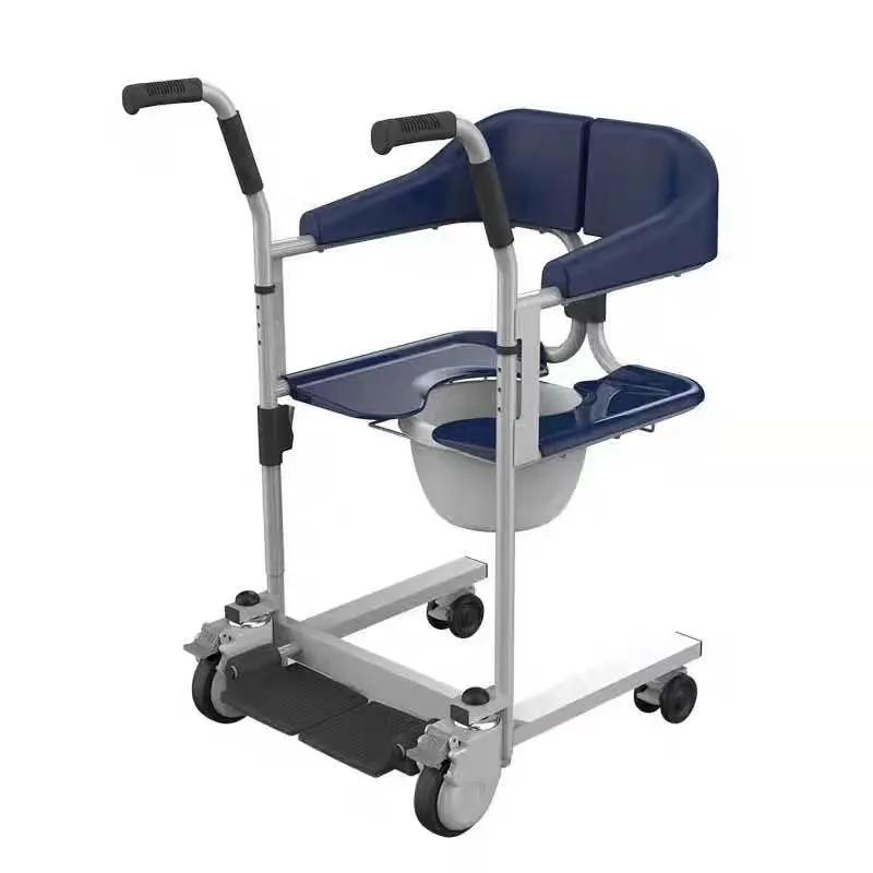 Lightweight Folding Patient Lifter Wheelchair for Moving Seniors From Bed to Bathroom