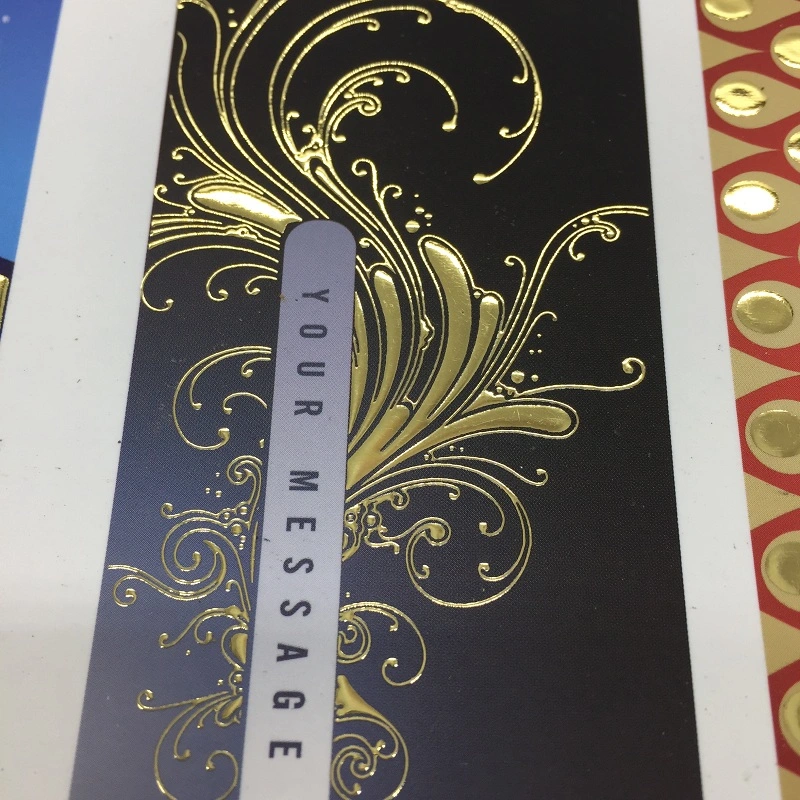 Benutzerdefinierte Gold-Folie-Druck Thankyou Business Geburtstag Geschenkkarten Ärmel Design-Hersteller Dankeskarte für Small Business Label