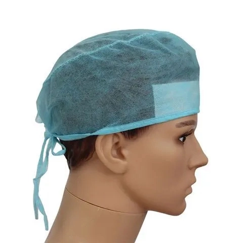 Medical Instrument Hospital Disposable Cap Bouffant Head Cover Non Woven Surgical Caps for Doctor CE/FDA