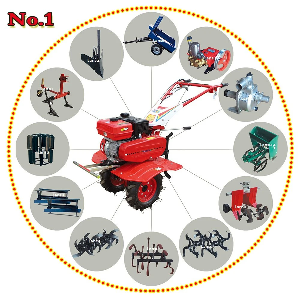 Cultivateur agricole de l'alimentation rotatifs timon motoculteur Weeder désherbage de la machine