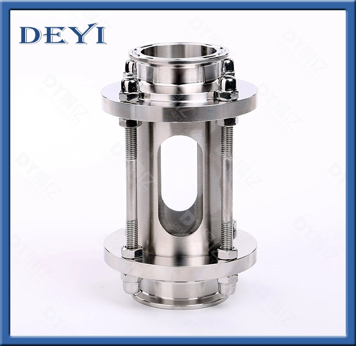 Stainless Steel Sanitary Jackedted Tri Clamp Sight Glass