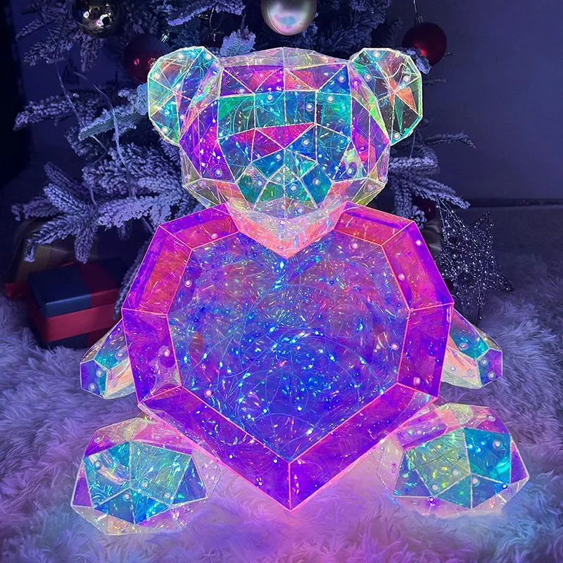 Levou Teddy Bear presentes de Natal LED de Natal Decoração de festa de casamento luzes parte decorativa dons de iluminação 2023 Produto de tendências de decoração