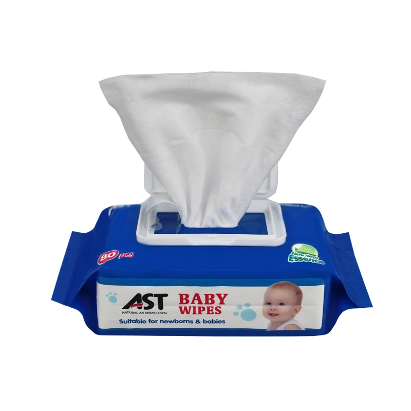 80 PCS Non-Woven Baby Wipes Alcohol Free Wipe