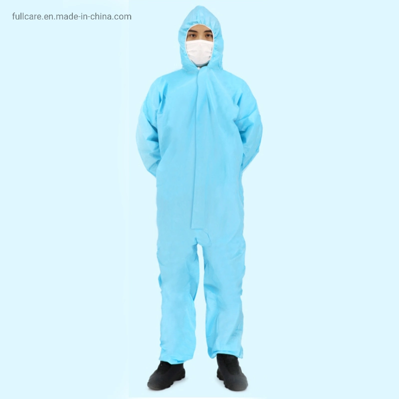 Disposable Coverall Isolation Gown Protective Clothing Suit with European Standard