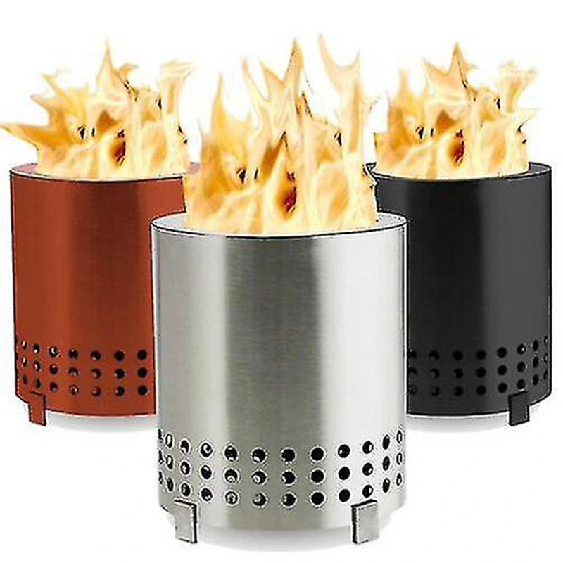 Tabletop Fire Pit with Stand Outdoor Mini Camping Wood Stove