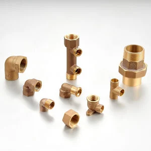 High Performance Brass Fitting Sanitary Furniture Pipe Coupling Tee for Water System