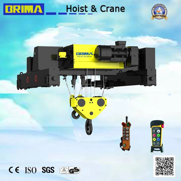 12.5ton 9m Height European Single Girder Electric Wire Rope Hoist