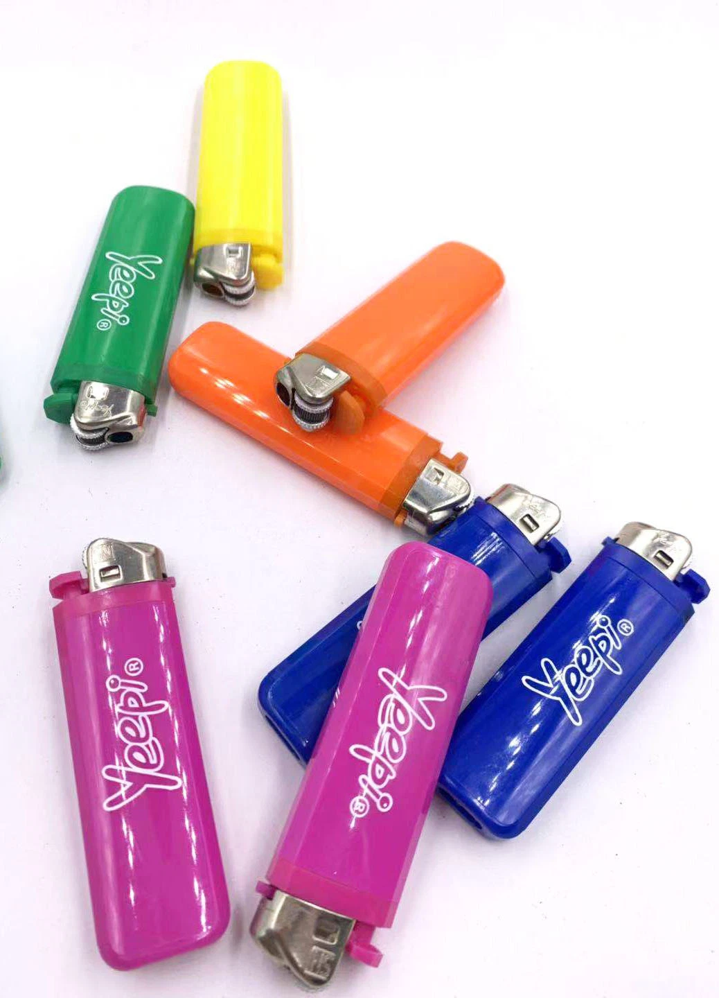 Custom Flame Encendedor Electric Lighter Disposable Cigarette Gas Cheap Custom Logo Refillable Plastic Reloj Briquet