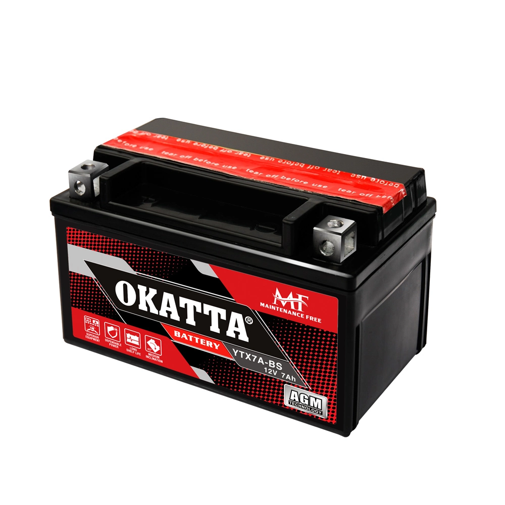 Ytx7a-BS AGM sans entretien MF Moto Moto Batterie 12V 7 Ah