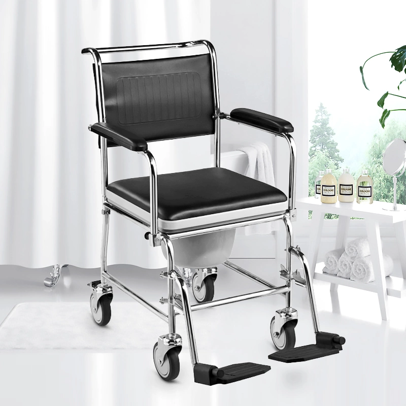 Hanqi HQ692 de alta calidad andar cómoda silla wc portátil