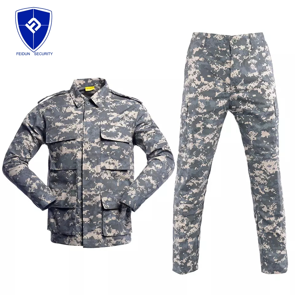 Rip-Stop Anti-Static Bdu Universal Camouflage Custom-Made American Formal Battle Dress Uniform for Outdoor Hunting