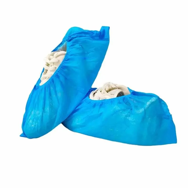 High Quality Disposable PE Plastic Blue Pink Shoe Cover