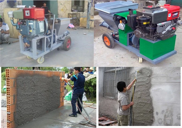 Cement Mortar Grout Pump Concrete Sprayer Wall Plastering Machine Plaster Machine