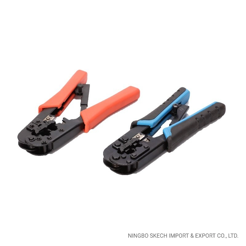 High Quality RJ45/8p8c, Rj12/6p6c, Rj11/6p4c Cabel Crimper Network LAN Crimping Tool with Ratchet