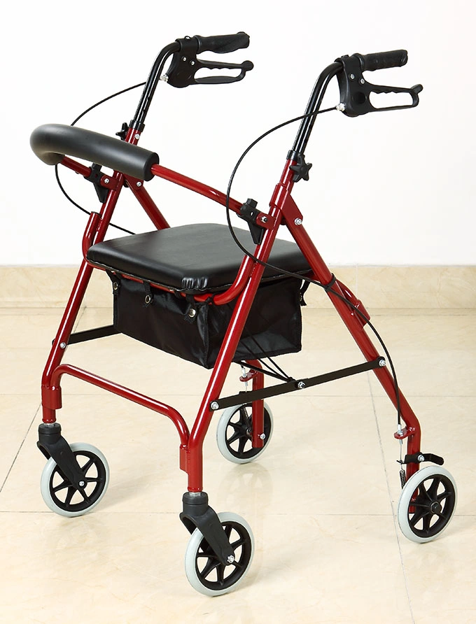 Walker châssis pour l'Aîné adulte Les fabricants de matériel médical de marcher sur le sida en Asie pour l'hôpital de Base de vente chaude Rollators Walker de pliage